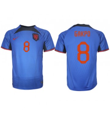Holland Cody Gakpo #8 Udebanetrøje VM 2022 Kort ærmer